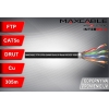 Przewód FTP5e drut Cu UV 305m czarny MAXCABLE-117576