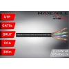 Przewód UTP5e drut CCA UV 305m czarny MAXCABLE-117595