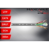 Przewód UTP6 drut CCA 305m szary MAXCABLE-117618
