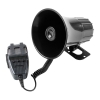 Syrena alarmowa samochodowa dynamiczna 3-tonowa z mikrofonem MEGAFON 12V 20W 112dB