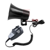 Syrena alarmowa samochodowa dynamiczna 3-tonowa z mikrofonem MEGAFON 12V 20W 112dB-117654