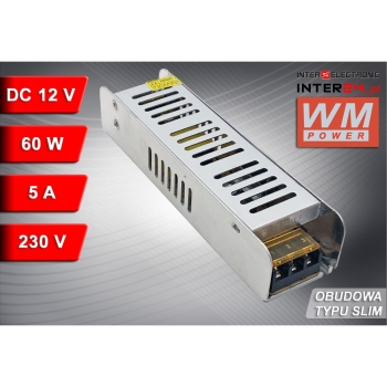 ZASILACZ MODUŁOWY IMPULSOWY SLIM 12V 60W 5A-117446