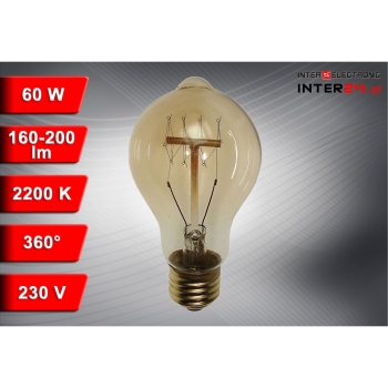 ŻARÓWKA WĘGLOWA OZDOBNA SCROBB A19 60W E27-117478