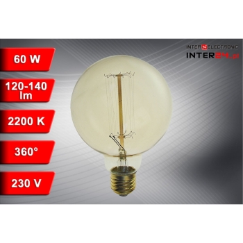 ŻARÓWKA WĘGLOWA OZDOBNA SELEBY G95 60W E27-117490