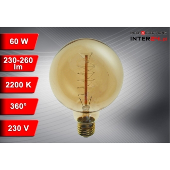ŻARÓWKA WĘGLOWA OZDOBNA SELEBY G95 60W E27-117491