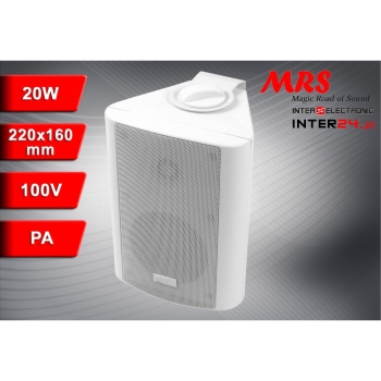 KOLUMNA UNIWERSALNA PA MRS-40B 100V 8OHM 20W 2-DROŻNA BIAŁA-117516