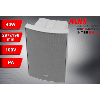 KOLUMNA UNIWERSALNA PA MRS-60 100V 8OHM 40W 2-DROŻNA BIAŁA-117524