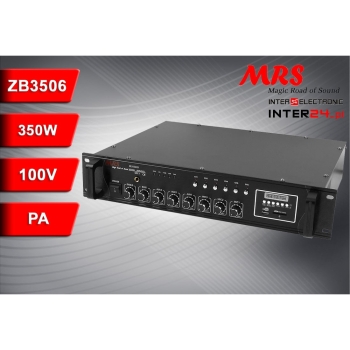 WZMACNIACZ RADIOWĘZŁOWY MRS PA ZB3506D 350W SD, USB, FM 6-STREF-117549