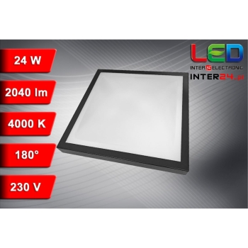 Plafon led Vitali 24W 4000K IP20 375x375mm antracyt RAL7016-117564